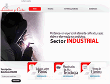 Tablet Screenshot of laminasycortes.com